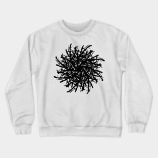 Pattern Cryptic Spren 2, Black Crewneck Sweatshirt